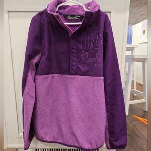 Under Armour Kids' Two-Tone Purple Hoodie